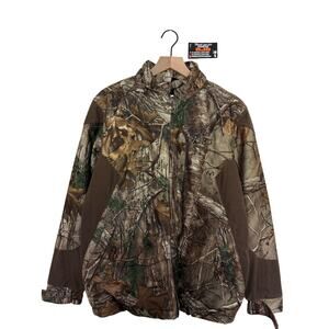 90s Real Tree Camo Zip Up Jacket - SIZE LARGE